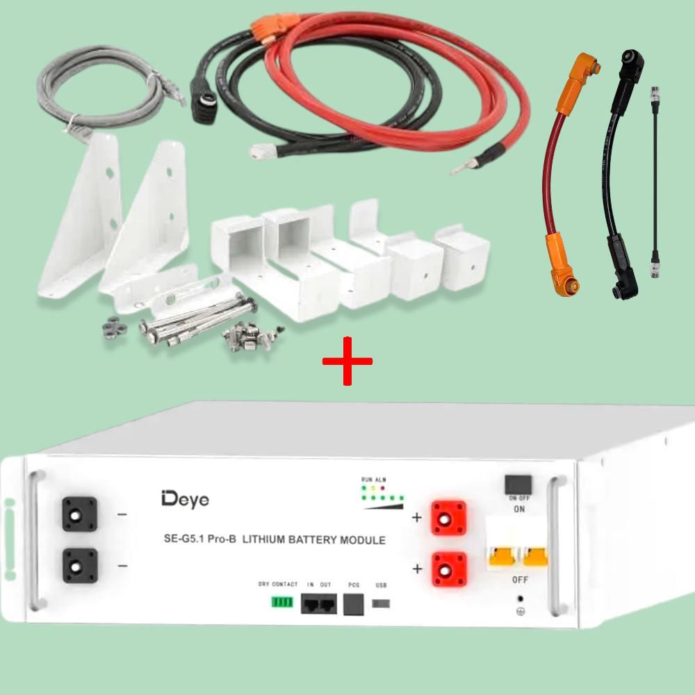 Акумулятор Deye LiFePO4 SE-G5.1Pro-B 51,2V/100AH, 5120W*h, 200А