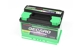 Акумулятор   75Ah-12v DECARO MASTER (278х175х190),R,EN680 6СТ-75 А3 (0) M