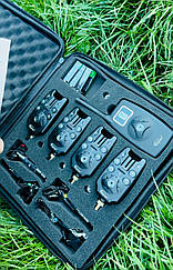 Комплект сигналізаторів , свінгерів в кейсі з пейджером 4+4+1