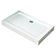 VOLLE піддон 80*120*14см прямокутний акриловий, в комплекті з сифоном Арт. 4400.133007