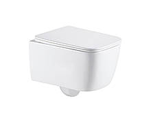 RAMIRO унітаз підвісний, Rimless, сидіння тверде flat slow-closing Арт. 1388.001007