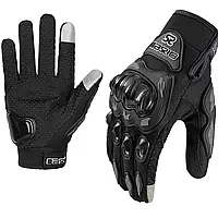 Летние мотоциклетные перчатки AX-03 с полным пальцем размер L