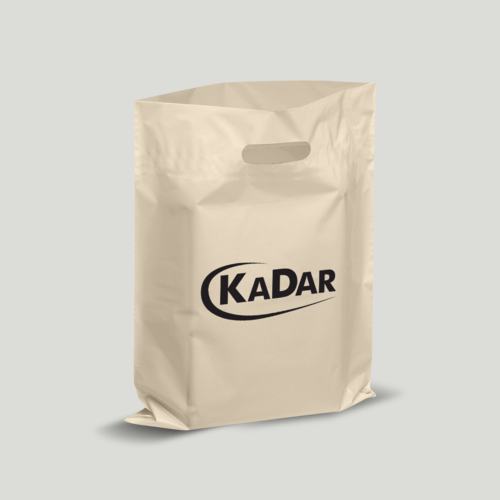 Пакети поліетиленові щільні 40х50 до 10 кг 110 mkm білі та бежеві Пакети банан з логотипом, фото 1