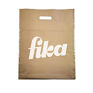 Пакети поліетиленові щільні 40х50 до 10 кг 110 mkm білі та бежеві Пакети банан з логотипом, фото 4