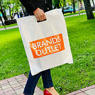 Пакети поліетиленові щільні 40х50 до 10 кг 110 mkm білі та бежеві Пакети банан з логотипом, фото 6