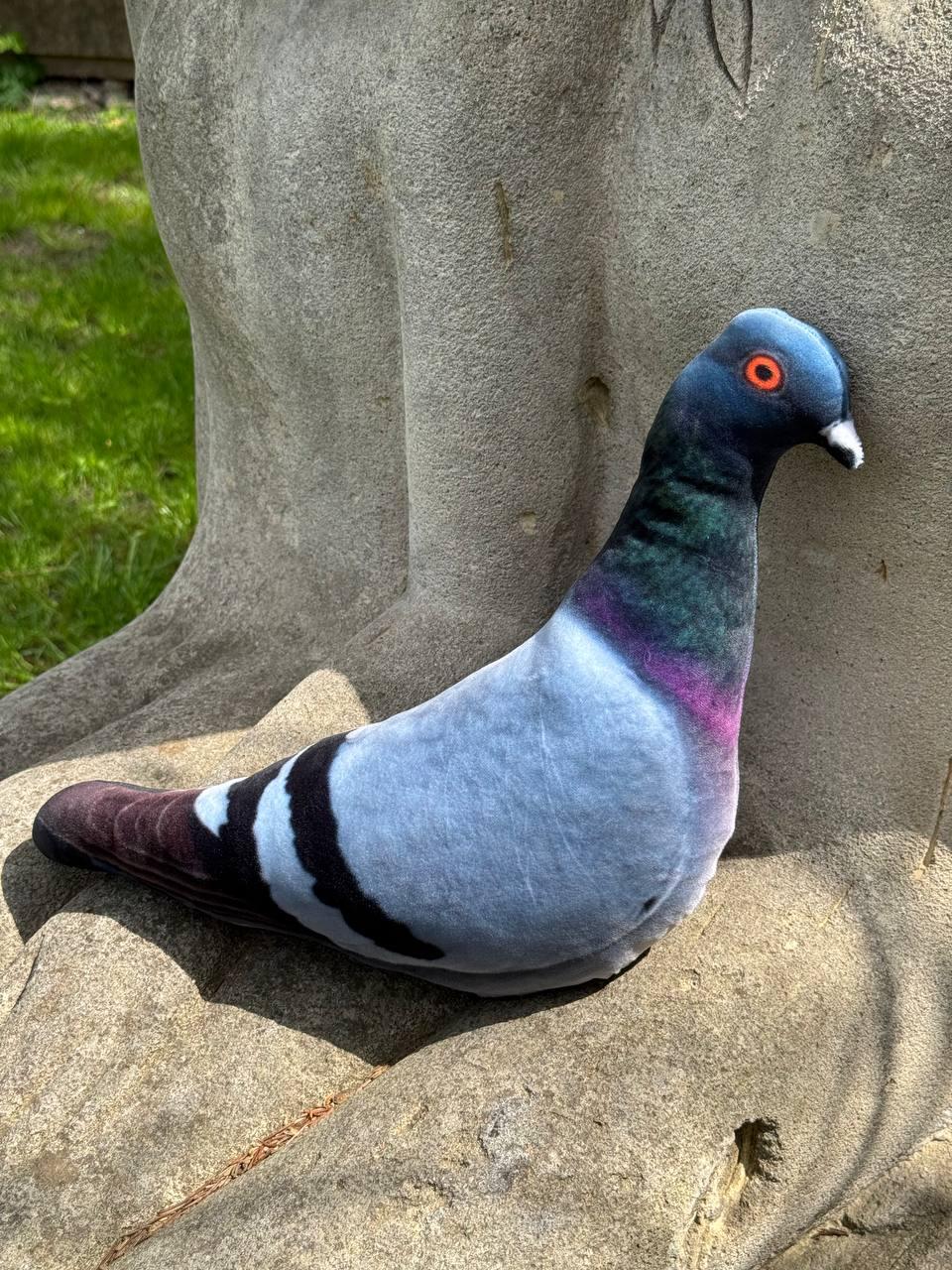 М'яка іграшка-антистрес Голуб 3D обіймашка 40см, фото 1