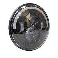 Фара LED ВАЗ 2101, 2121, ГАЗ, УАЗ, іномарки, мото 7 дюймів 80W з ДХО та поворотником