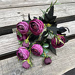 Штучні квіти Букет півонії камелія, лютики, рананкулюс 30 см, фото 3