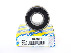 Підшипники для пральної машини Ariston (6203-6204, сальник 25*47*8/11,5, мастило 2 мл) SNR, фото 3