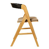 Стілець Sova натуральний / чорний / Admiral 3, фото 3