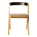 Стілець Sova натуральний / чорний / Admiral 3, фото 4