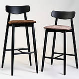 Стілець барний Dan чорний, фото 6