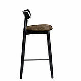 Стілець напівбарний Dan чорний, фото 2