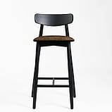 Стілець напівбарний Dan чорний, фото 3