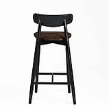 Стілець напівбарний Dan чорний, фото 4