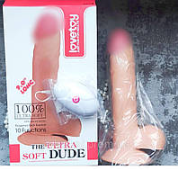 Реалистичный вибро Фалоимитатор женский с вибрацией на пульте на присоской секс вибратор вагинальный