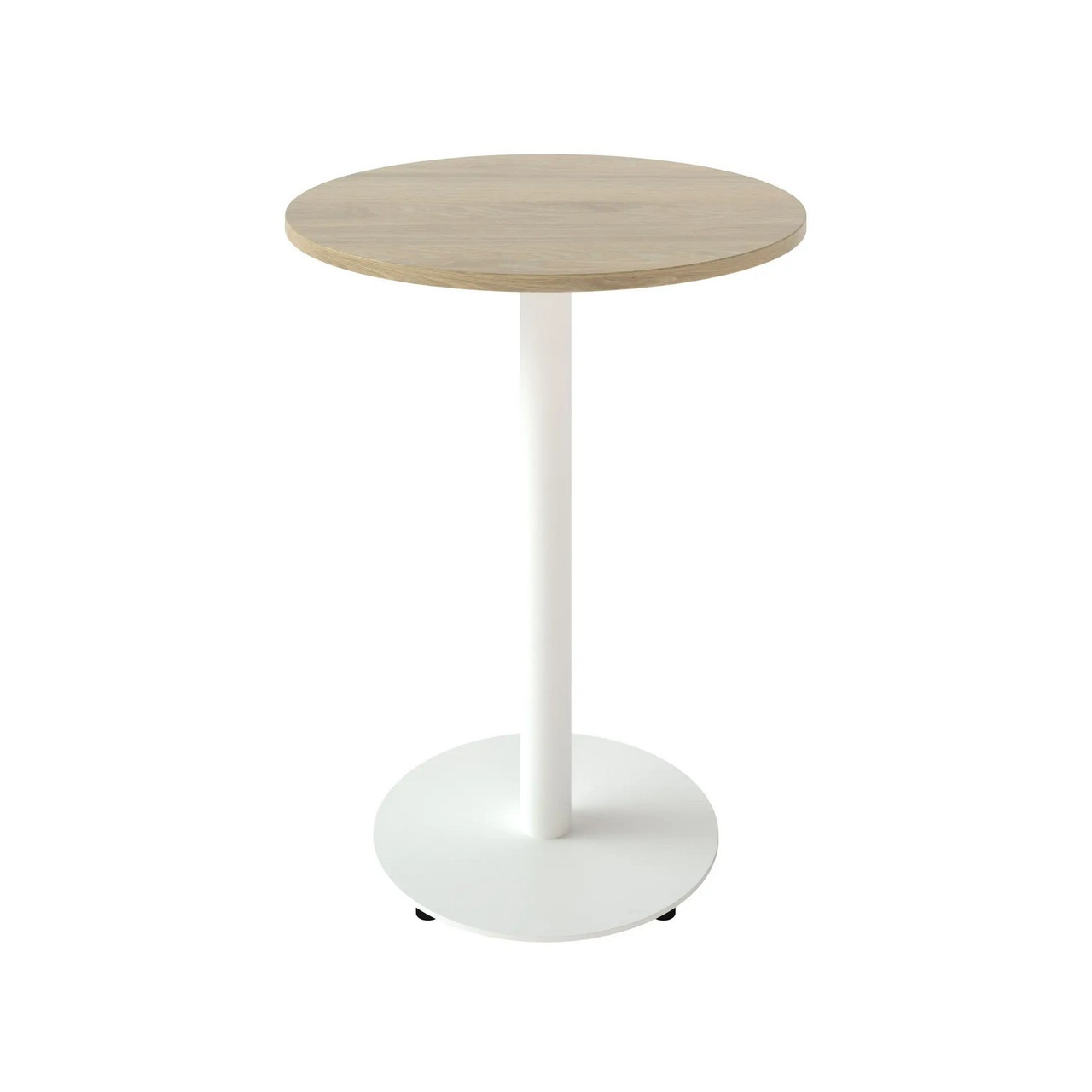 Стіл Soul light d-60 білий метал / дуб ДСП (текстура), фото 1