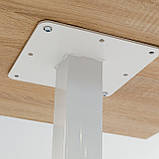 Стіл Tetra light 60 х 60 білий метал / дуб ДСП (текстура), фото 4