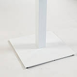 Стіл Tetra light 60 х 60 білий метал / дуб ДСП (текстура), фото 6