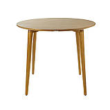 Стіл Dan d-90 натуральний (дуб), фото 2