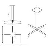 Стіл Leo d-70 чорний, фото 4