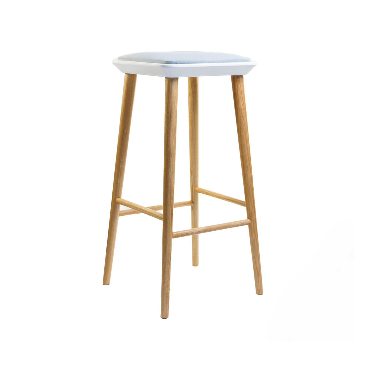 Стілець барний Happy дуб / білий / Uttario Velvet 2972, фото 1