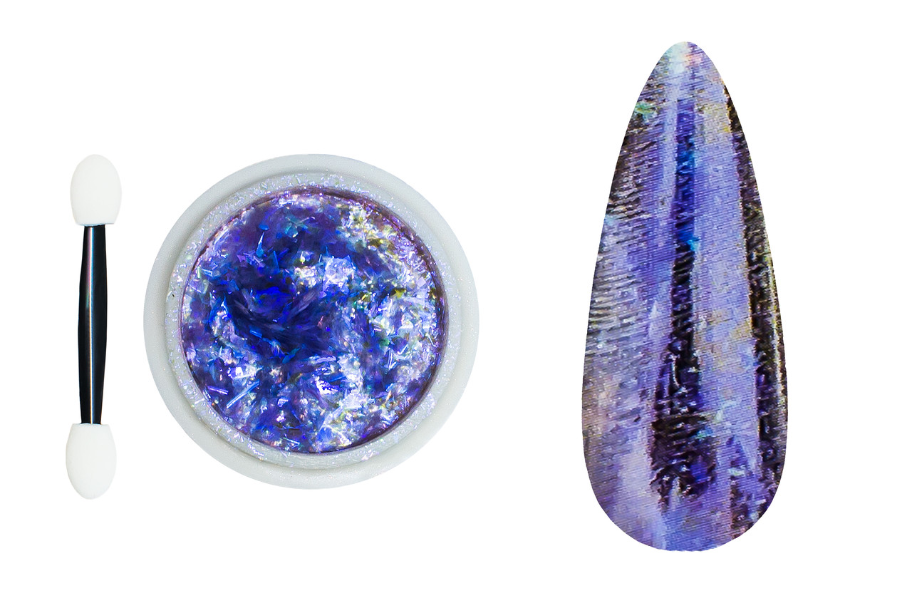 Новинка! Втирка для дизайну нігтів Dream Opal (з пластівцями) №10