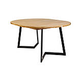 Стіл розкладний Nordic d-120 +50 натуральний дуб, фото 4