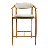 Стілець напівбарний Mamont Soft натуральний ясен / Magenta 13, фото 4