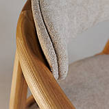 Стілець напівбарний Mamont Soft натуральний ясен / Magenta 13, фото 6