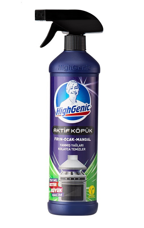 Спрей-піна для чищення кухні HighGenic 750 мл, фото 1