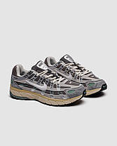 Чоловічі кросівки Nike P-6000 Flat Pewter mint Взуття Найк П-6000 сірі з зеленим шкіра текстиль демісезонні, фото 6