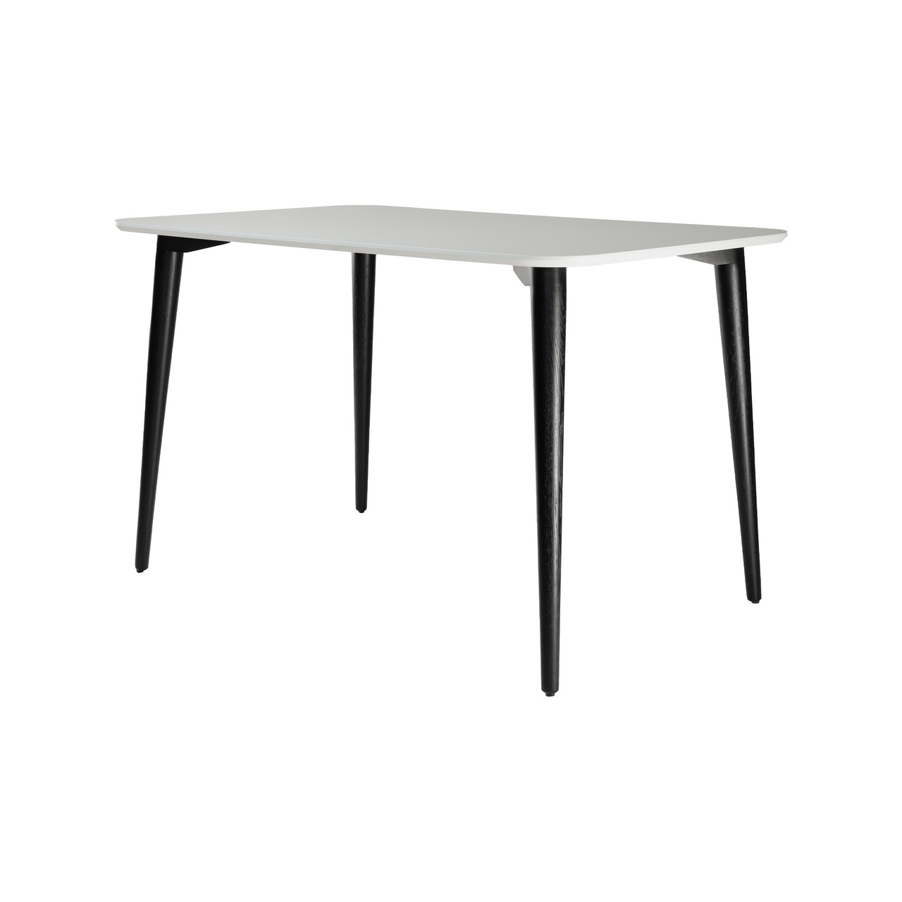 Стіл Dan 120 х 80 білий / чорний, фото 1