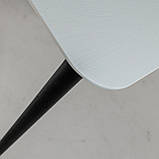 Стіл Dan 120 х 80 білий / чорний, фото 5