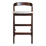 Стілець напівбарний Floki New темний горіх, фото 4