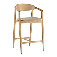 Стілець напівбарний Mamont semi-soft натуральний ясен / Magenta 13