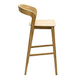 Стілець напівбарний Floki new натуральний дуб / твердий, фото 3