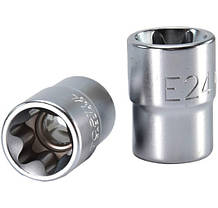Набір головок 1/2" E10-E24 9ед TORX на планці TOPTUL GAAG0901, фото 4