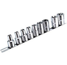 Набір головок 1/2" E10-E24 9ед TORX на планці TOPTUL GAAG0901, фото 6