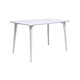 Стіл Dan 120 х 80 HPL Arpa 3346 Ker / білий, фото 2