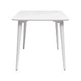 Стіл Dan 120 х 80 HPL Arpa 3346 Ker / білий, фото 3