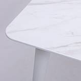 Стіл Dan 120 х 80 HPL Arpa 3346 Ker / білий, фото 4