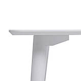 Стіл Dan 120 х 80 HPL Arpa 3346 Ker / білий, фото 5