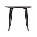 Стіл Dan d-90 HPL Arpa 3408 Losa / чорний, фото 2