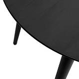 Стіл Dan d-90 HPL Arpa 3408 Losa / чорний, фото 4