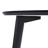 Стіл Dan d-90 HPL Arpa 3408 Losa / чорний, фото 6