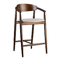 Стілець напівбарний Mamont semi-soft темній горіх / Superior 02