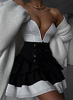 Женская изящная юбка на завязках