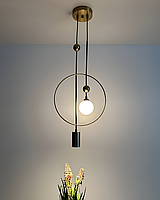 Підвісний світильник Italux PND-428892-BRO Trosti G9+GU10 2x35+25 Вт IP20 латунний