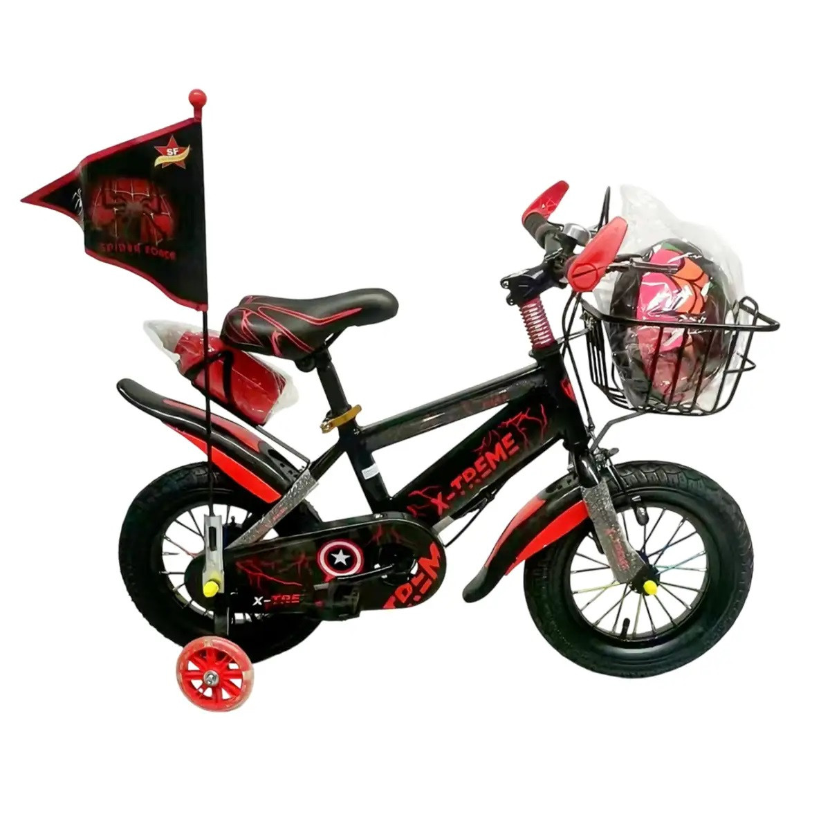 Дитячий велосипед X-Treme SPIDER 25.16-06 чорно-червоний
